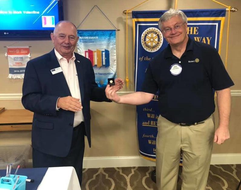 AT BANKS ROTARY MEETING
